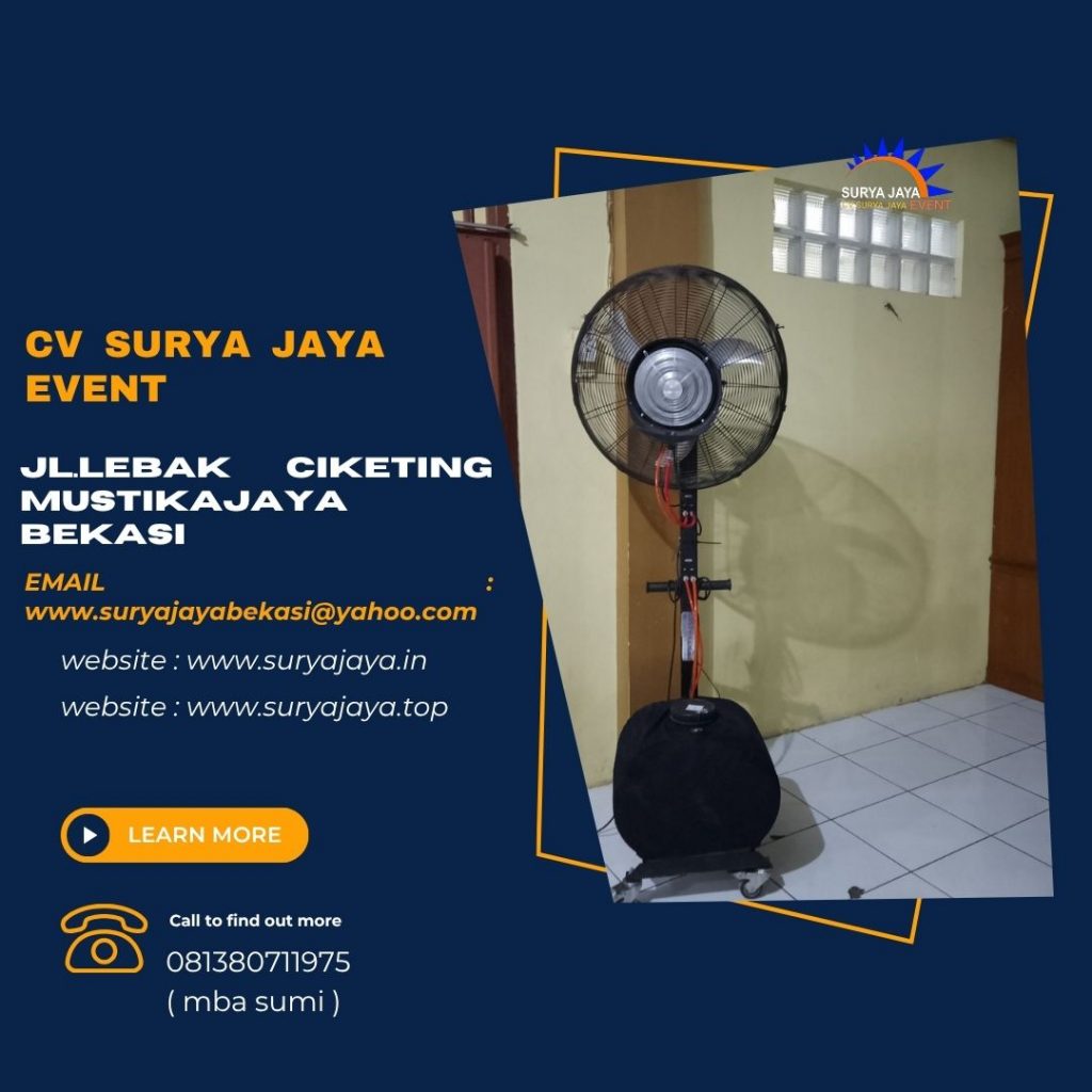 Pusat Sewa Misty Fan Kipas Blower Uap Air Jakarta