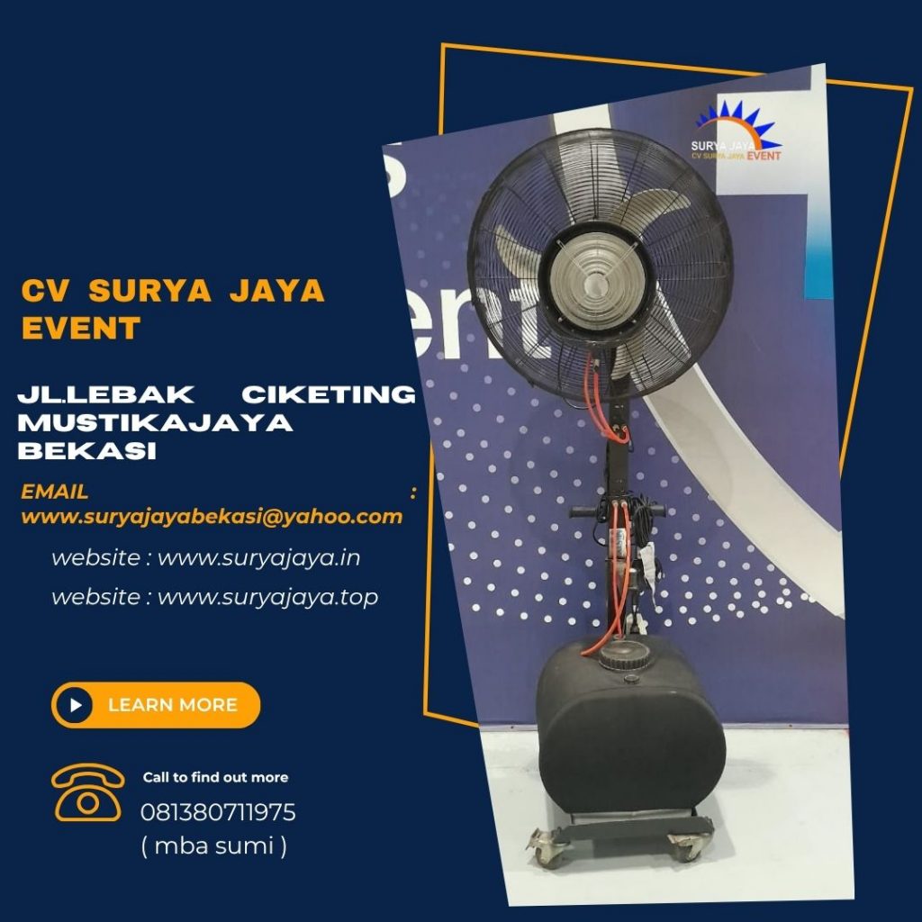 Pusat Sewa Misty Fan Kipas Blower Uap Air Jakarta