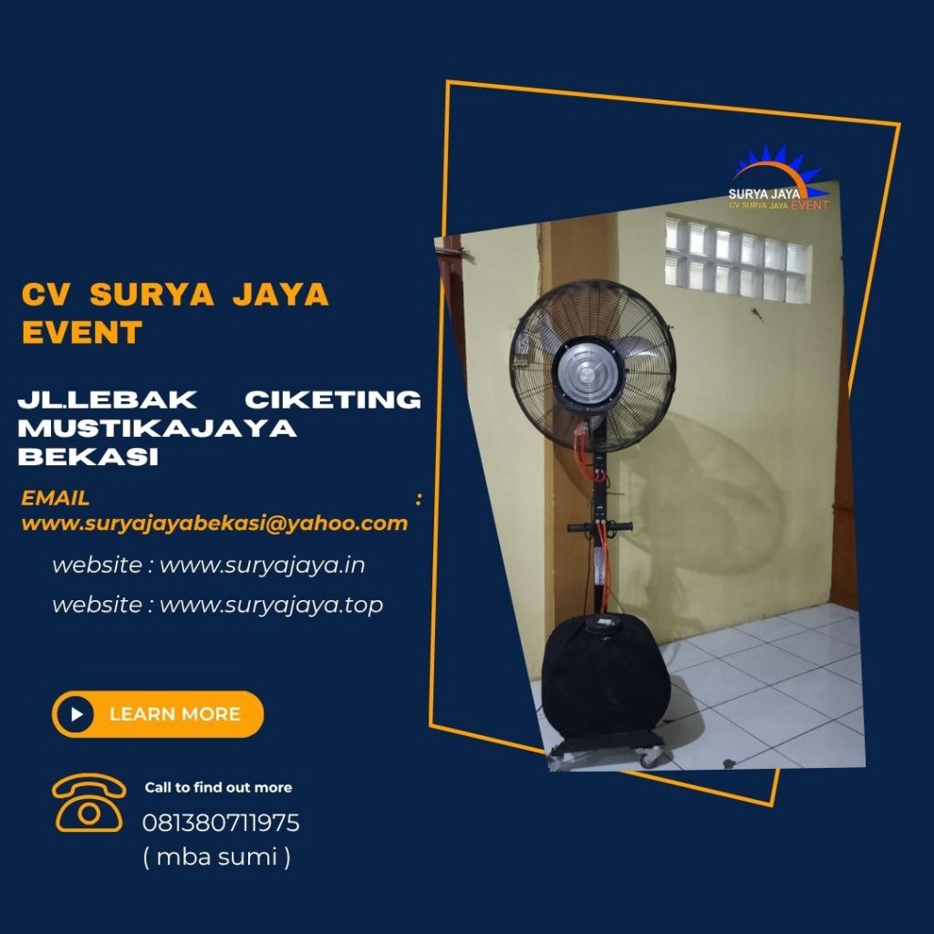 Pusat Sewa Misty Fan Kipas Blower Uap Air Jakarta