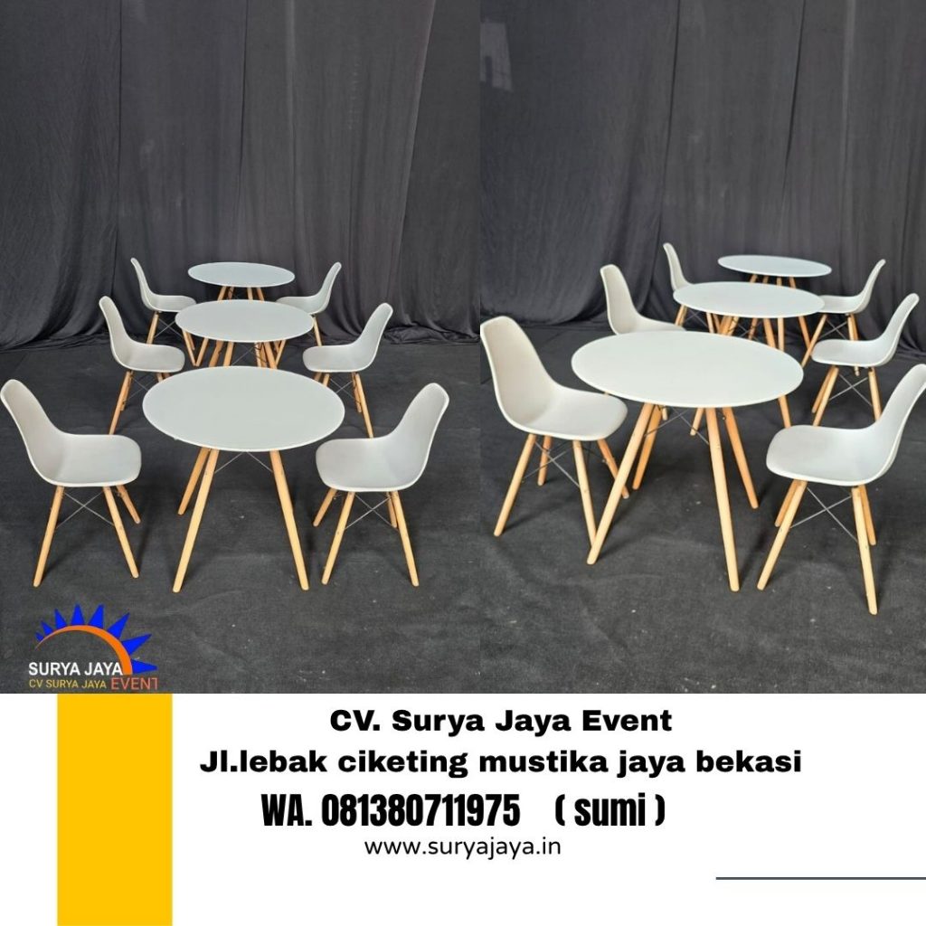 Rental Sofa Rotan Dan Meja Retro Putih Jakarta