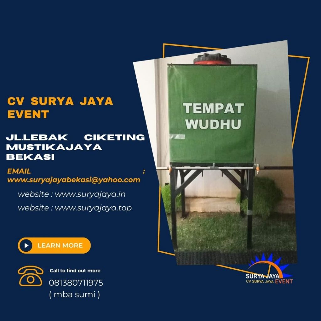 Jasa Sewa Torn Tempat wudhu Area Jabodetabek