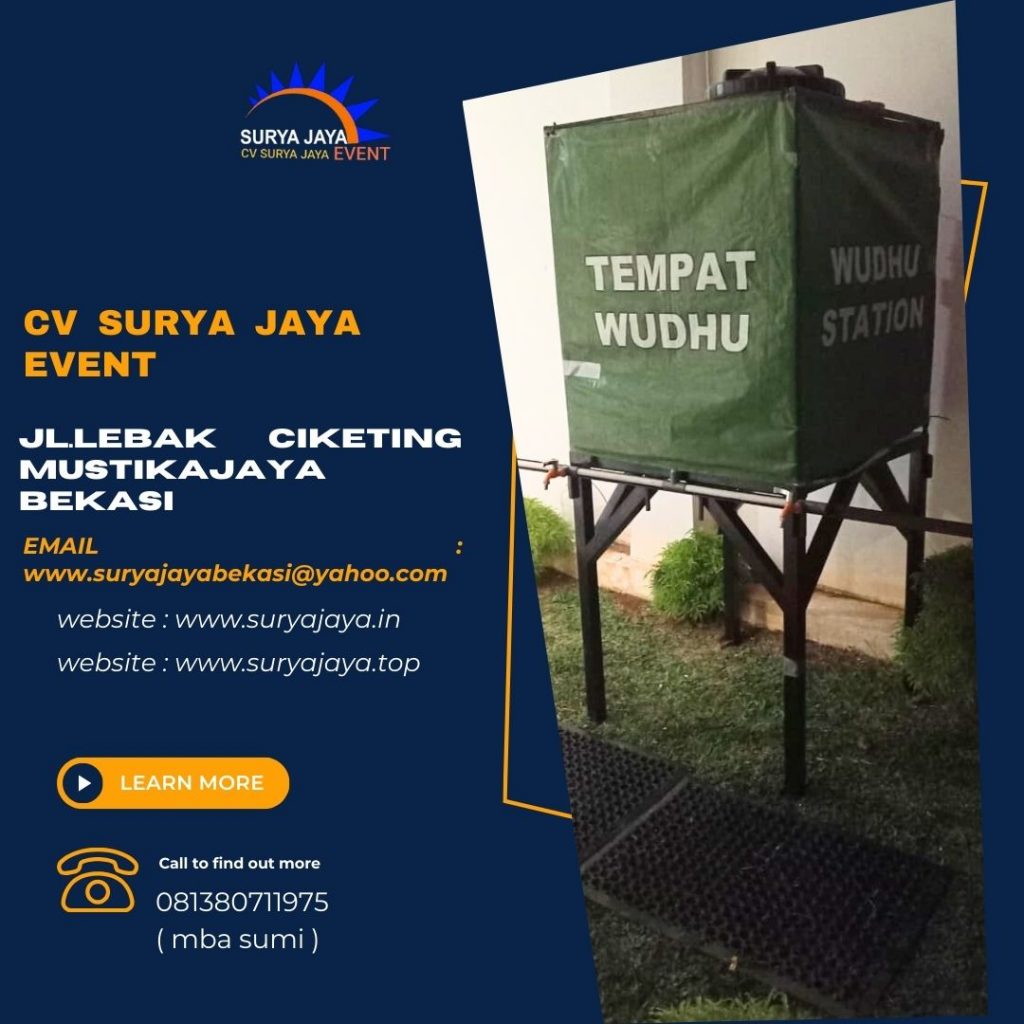 Jasa Sewa Torn Tempat wudhu Area Jabodetabek