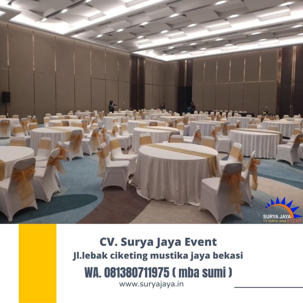 Rental Meja Bulat Dan Kursi Futura Event Menara 46 BNI Pejompongan