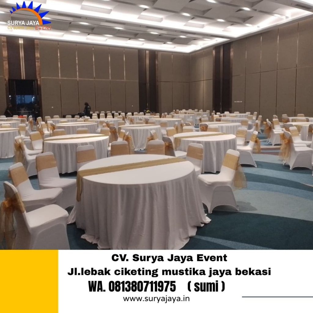 Rental Meja Bulat Dan Kursi Futura Event Menara 46 BNI Pejompongan