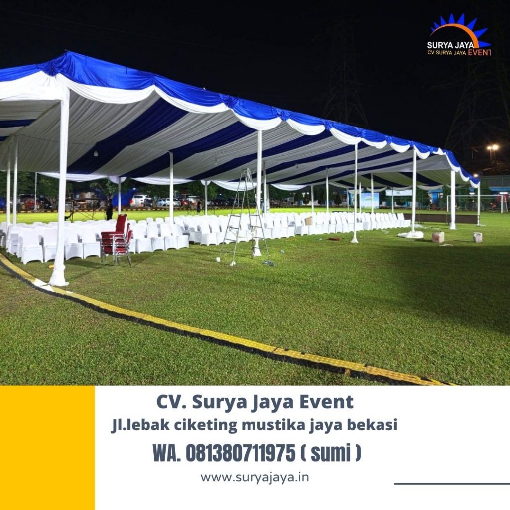 Rental Tenda Dekor Serut Dan Kursi Cover Putih Jakarta