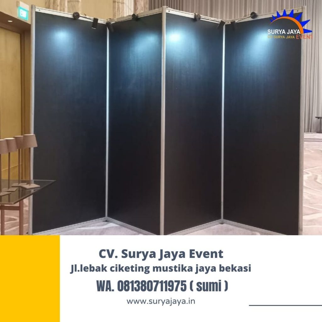 Sewa Partisi Zigzag Hitam Event St Regis Hotel Jakarta