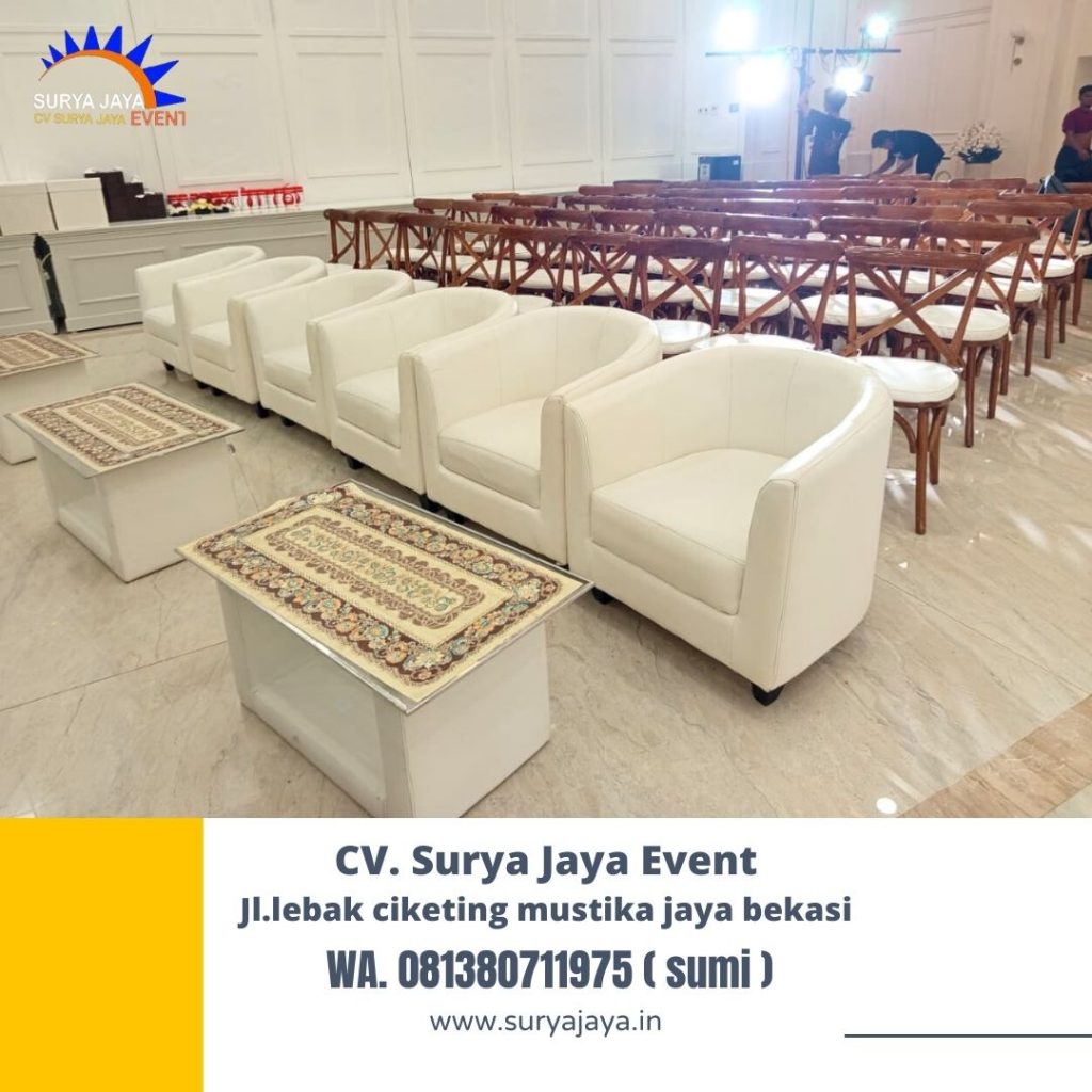 Vendor Sewa Sofa Oval Dan Kursi Crossback Area Terdekat Jakarta