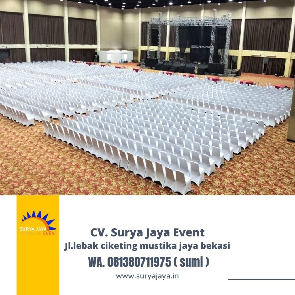 Sewa Kursi Futura Cover Putih Model Ketat Area Jakarta