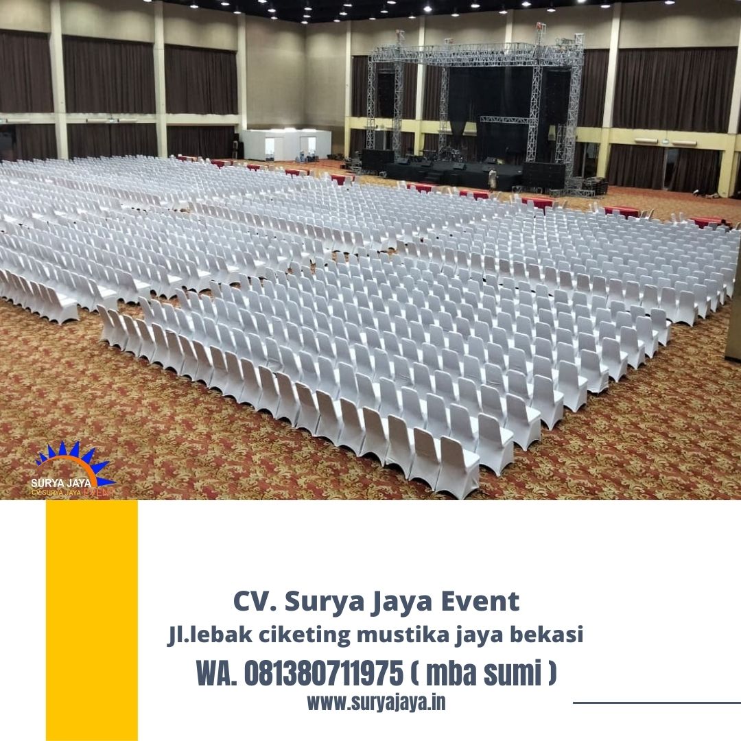 Sewa Kursi Futura Cover Putih Model Ketat Area Jakarta