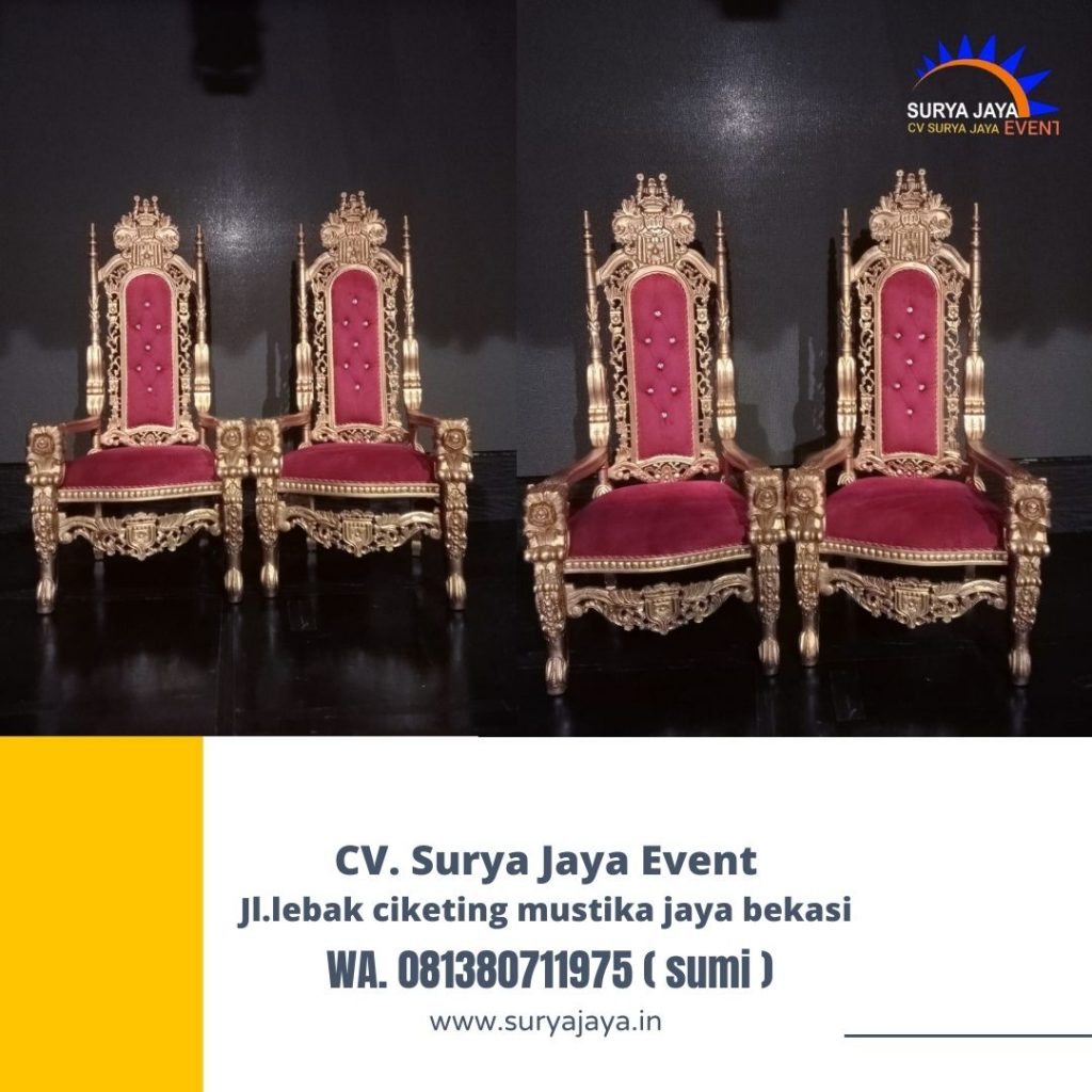 Sewa Kursi Singgasana Merah Event TMII Jakarta Timur