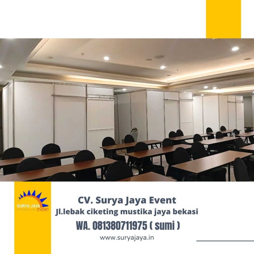 Sewa Partisi R8 Ruang Pintu Sleding Event HK Tower Jaktim