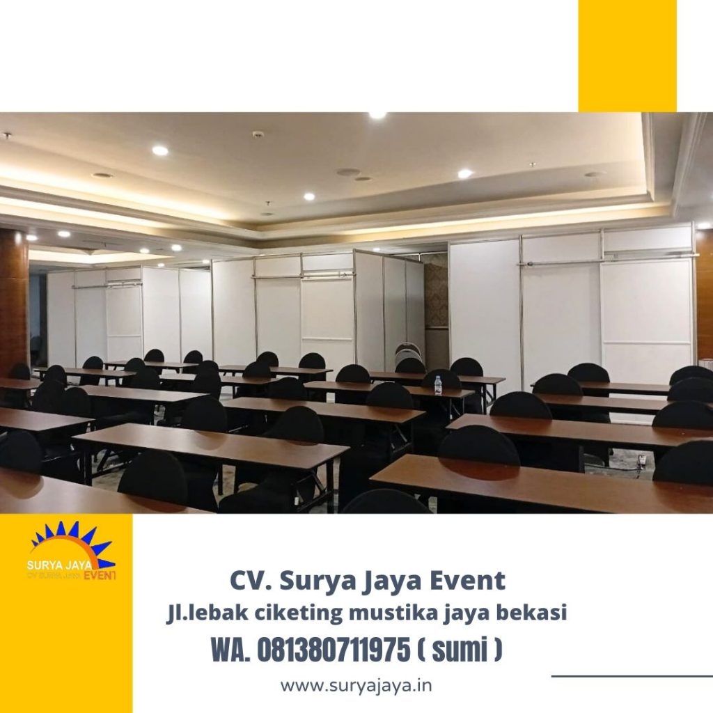 Sewa Partisi R8 Ruang Pintu Sleding Event HK Tower Jaktim