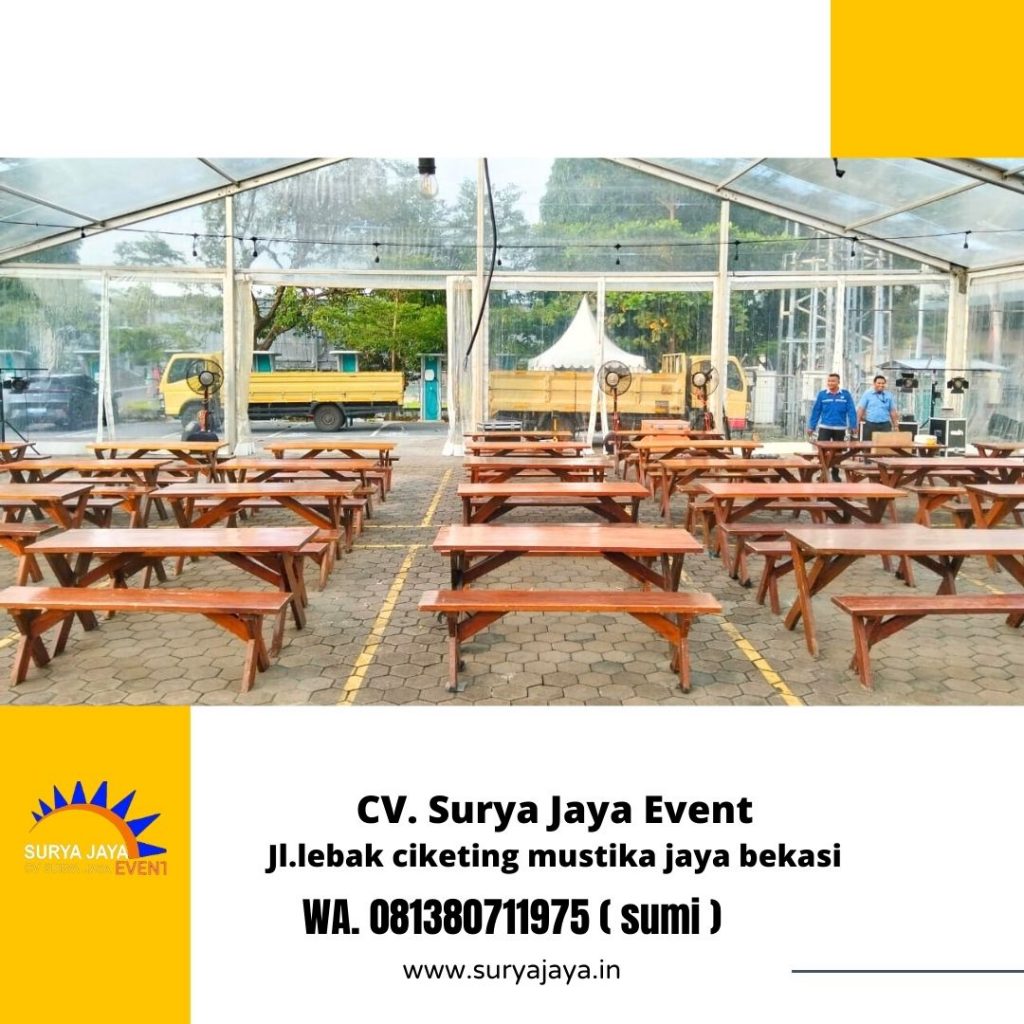 Rental Meja,Bangku Taman Kaki Silang Area Depok