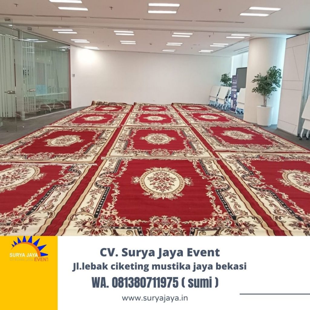 Sewa Karpet Permadani Merah Event Gedung Kementan Jaksel