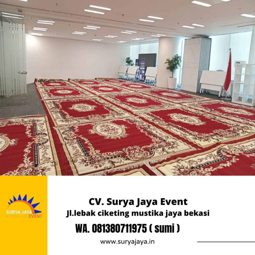 Sewa Karpet Permadani Merah Event Gedung Kementan Jaksel