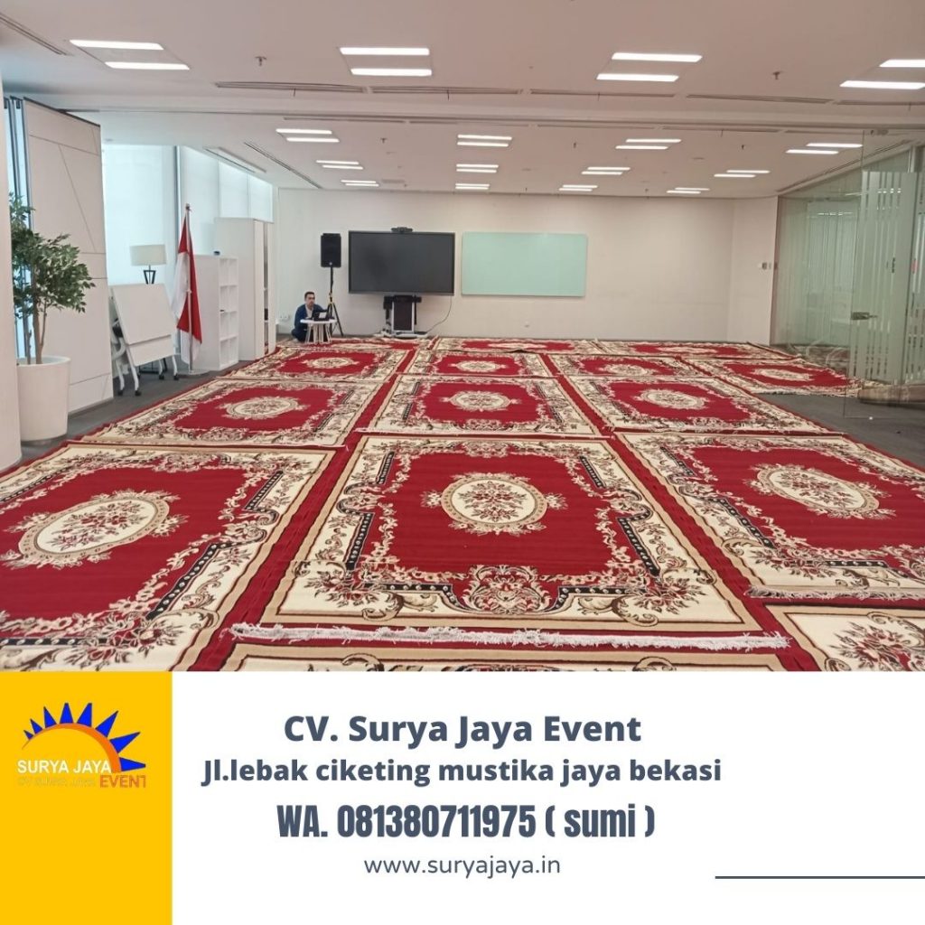 Sewa Karpet Permadani Merah Event Gedung Kementan Jaksel