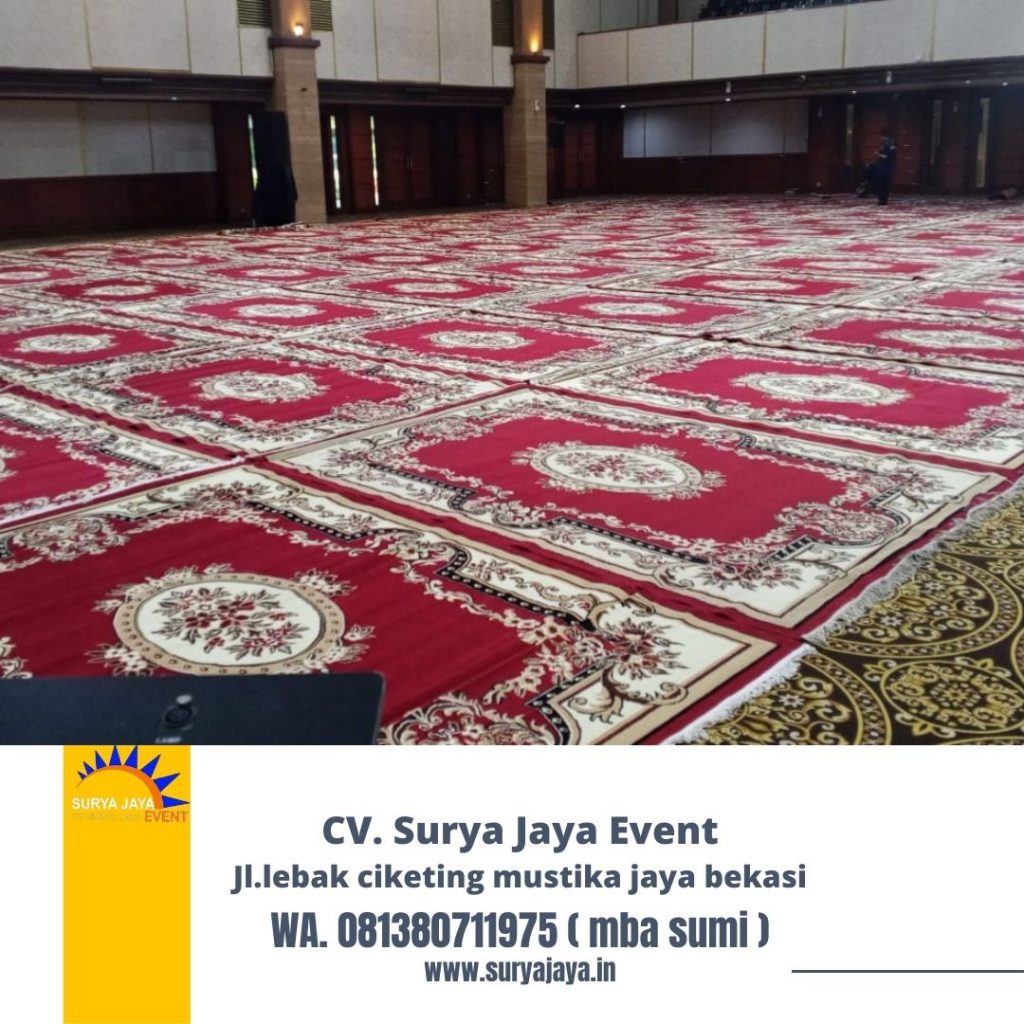 Sewa Karpet Permadani Merah Event Gedung Kementan Jaksel