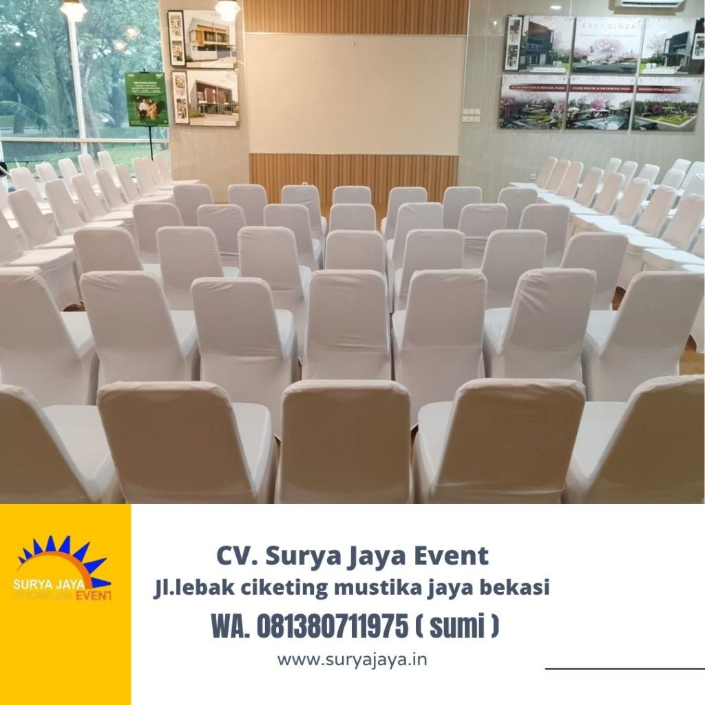 Sewa Kursi Futura Sarung Kursi Ketat Putih Area Jakarta