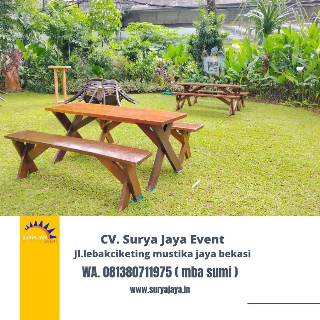 Sewa Bangku Meja Taman Kaki Silang Di Jakarta