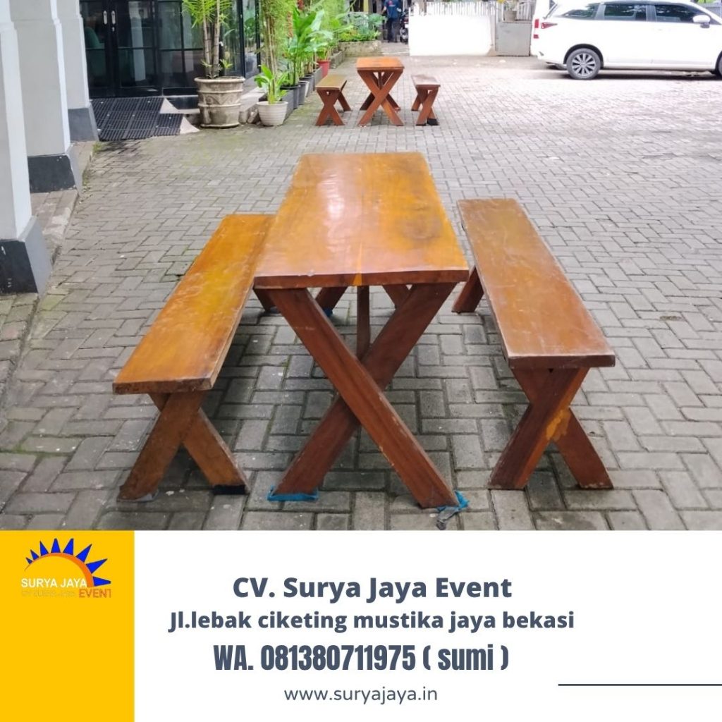 Sewa Bangku Meja Taman Kaki Silang Di Jakarta