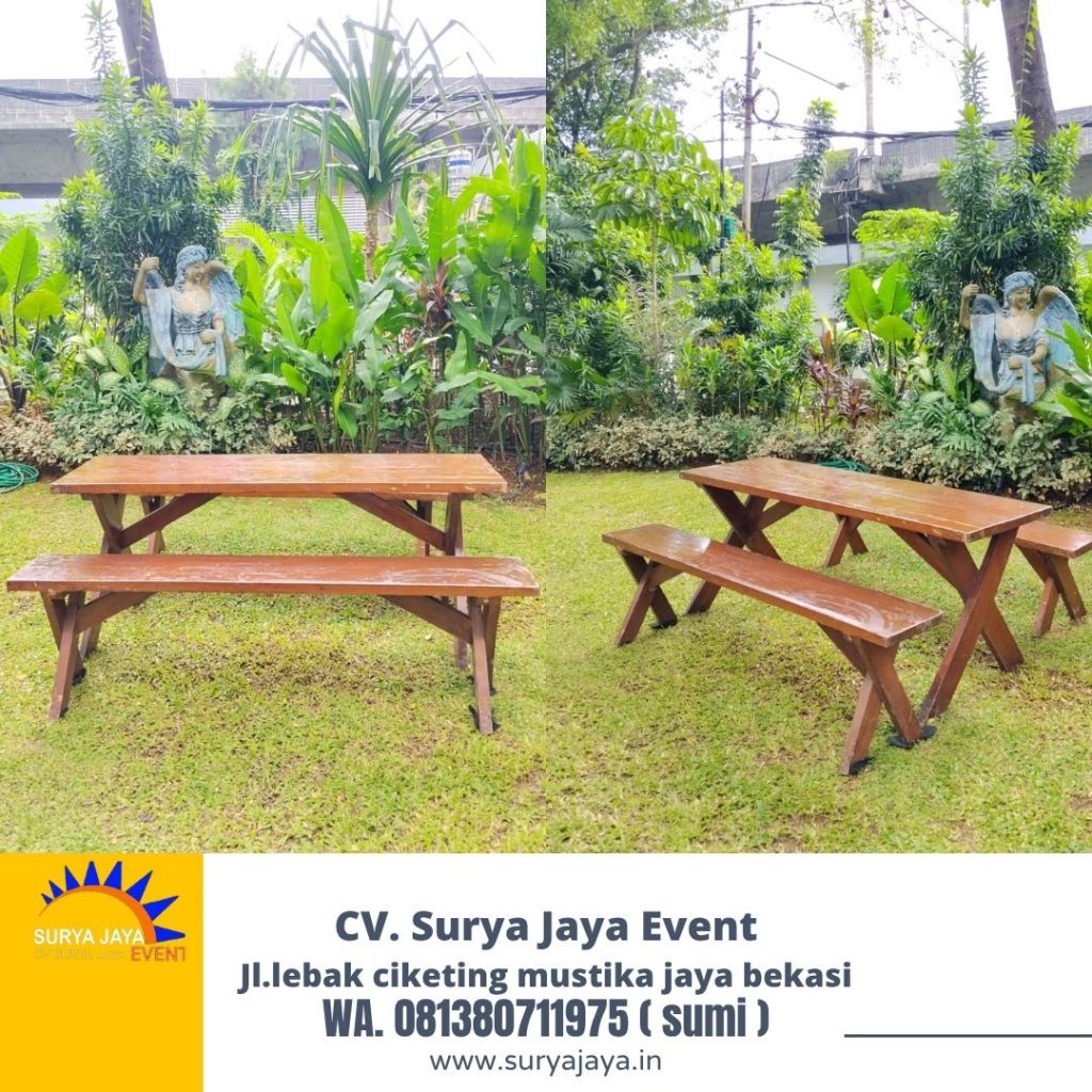 Sewa Bangku Meja Taman Kaki Silang Di Jakarta