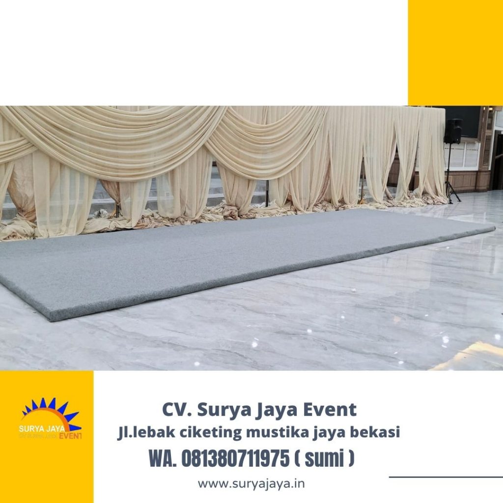Sewa Flooring Karpet Abu-abu Di Jakarta Selatan