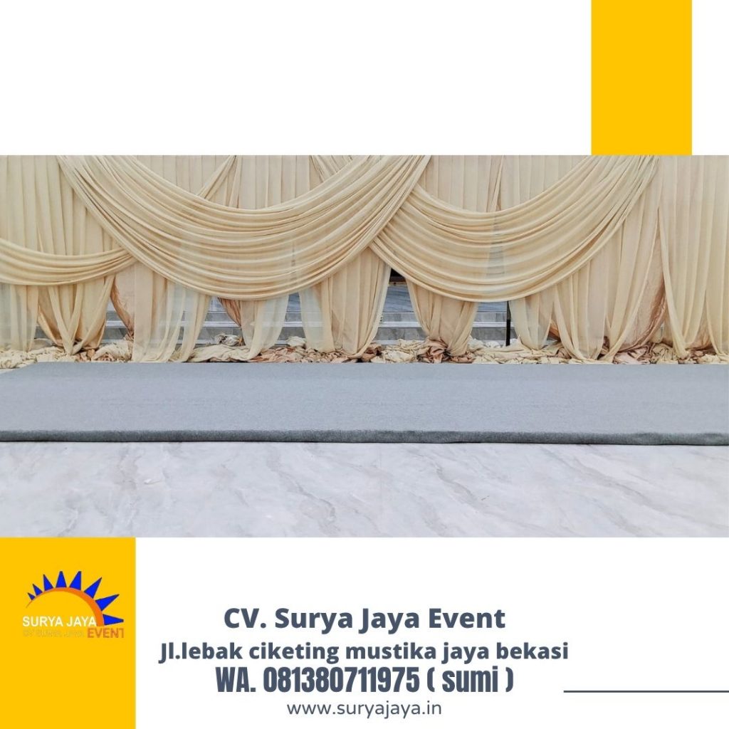 Sewa Flooring Karpet Abu-abu Di Jakarta Selatan