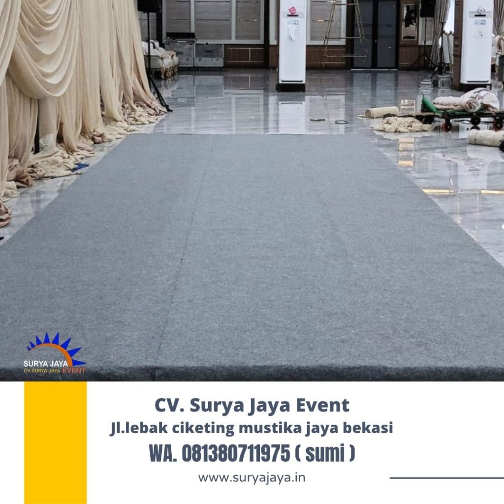 Sewa Flooring Karpet Abu-abu Di Jakarta Selatan
