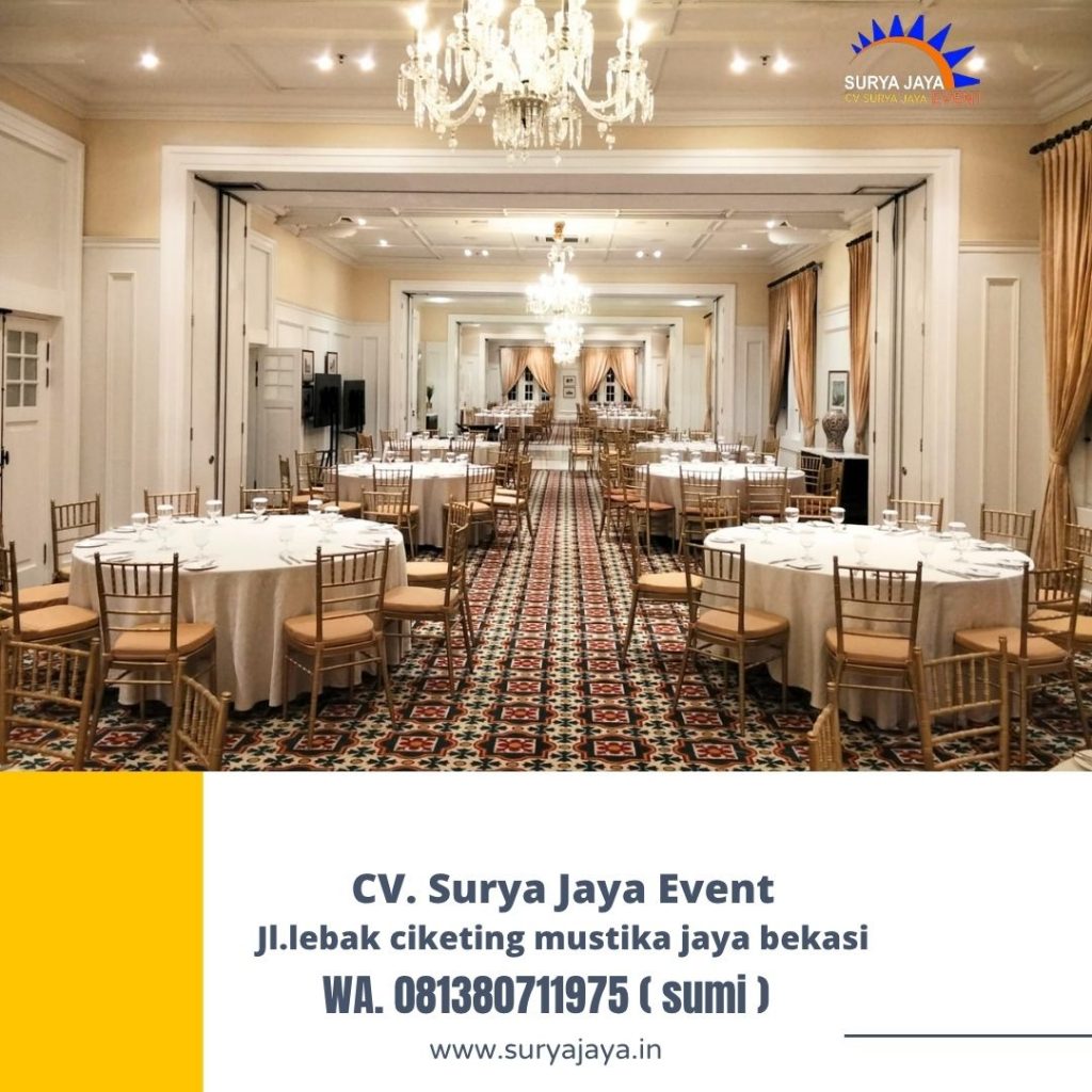 Sewa Kursi Tiffany Gold Event Hermitage Hotel Jakpus