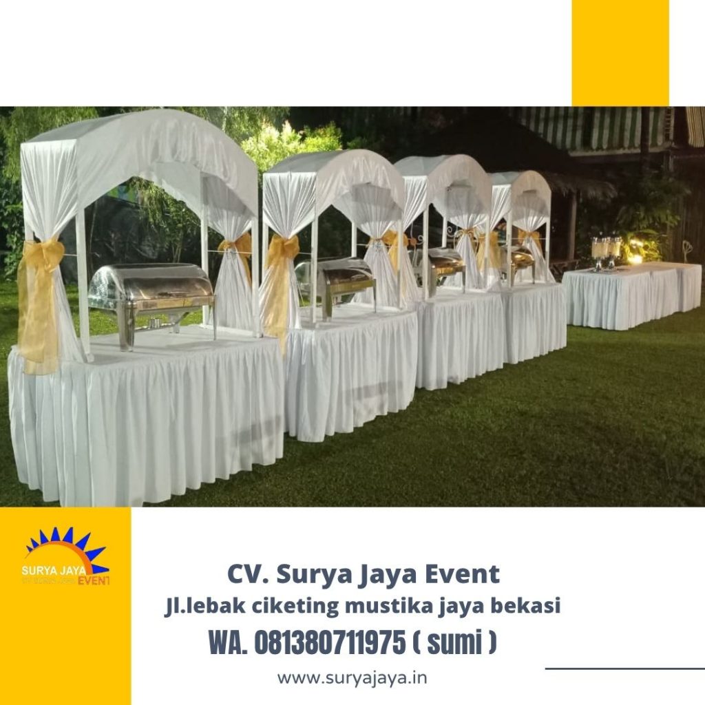 Sewa Meja Gubukan Putih Di Cibubur Jakarta Timur