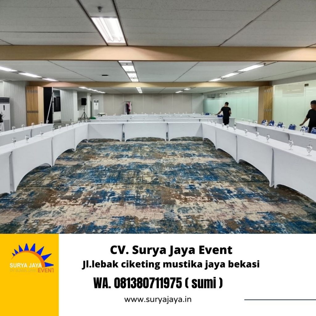 Sewa Meja Ibm Taplak Ketat Putih Event Kuningan jaksel