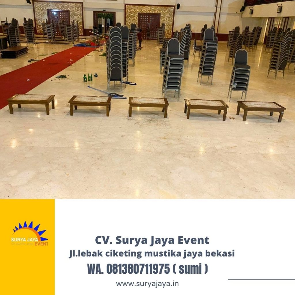 Sewa Meja Kayu VIP Dan Taplak Meja Area Jakarta