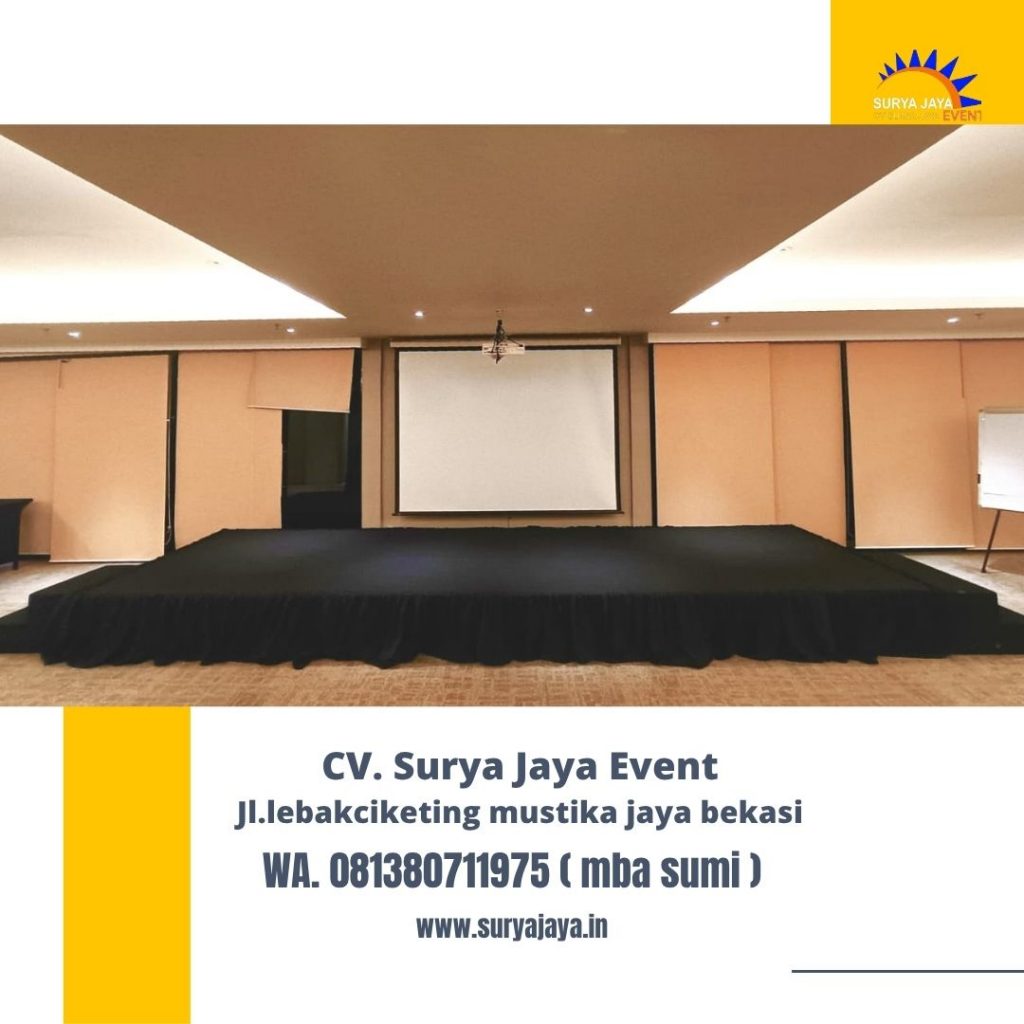Sewa Panggung 6x2 Karpet Hitam Event Swisbell Hotel Jakarta