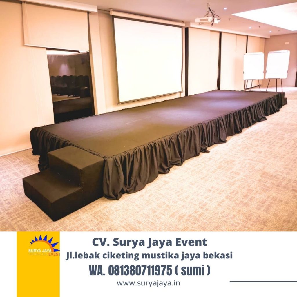 Sewa Panggung 6x2 Karpet Hitam Event Swisbell Hotel Jakarta