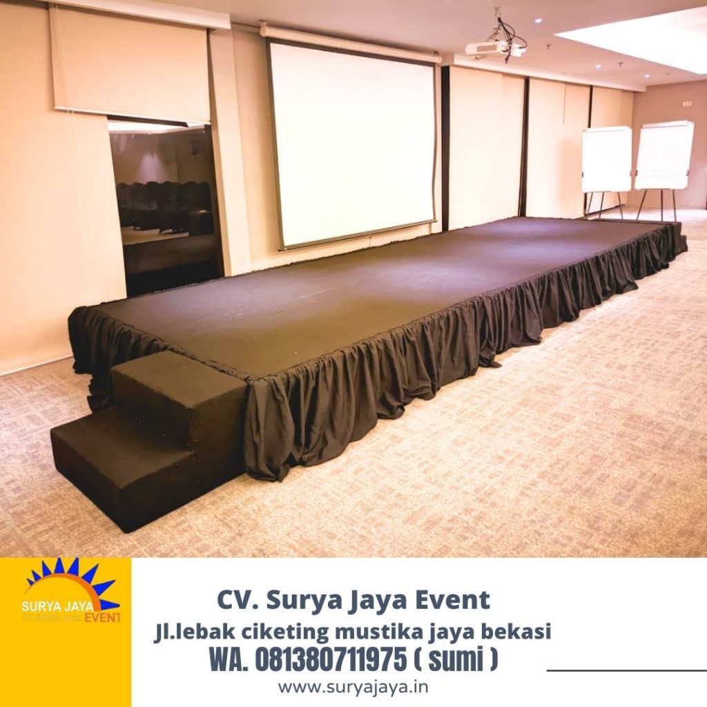 Sewa Panggung 6x2 Karpet Hitam Event Swisbell Hotel Jakarta