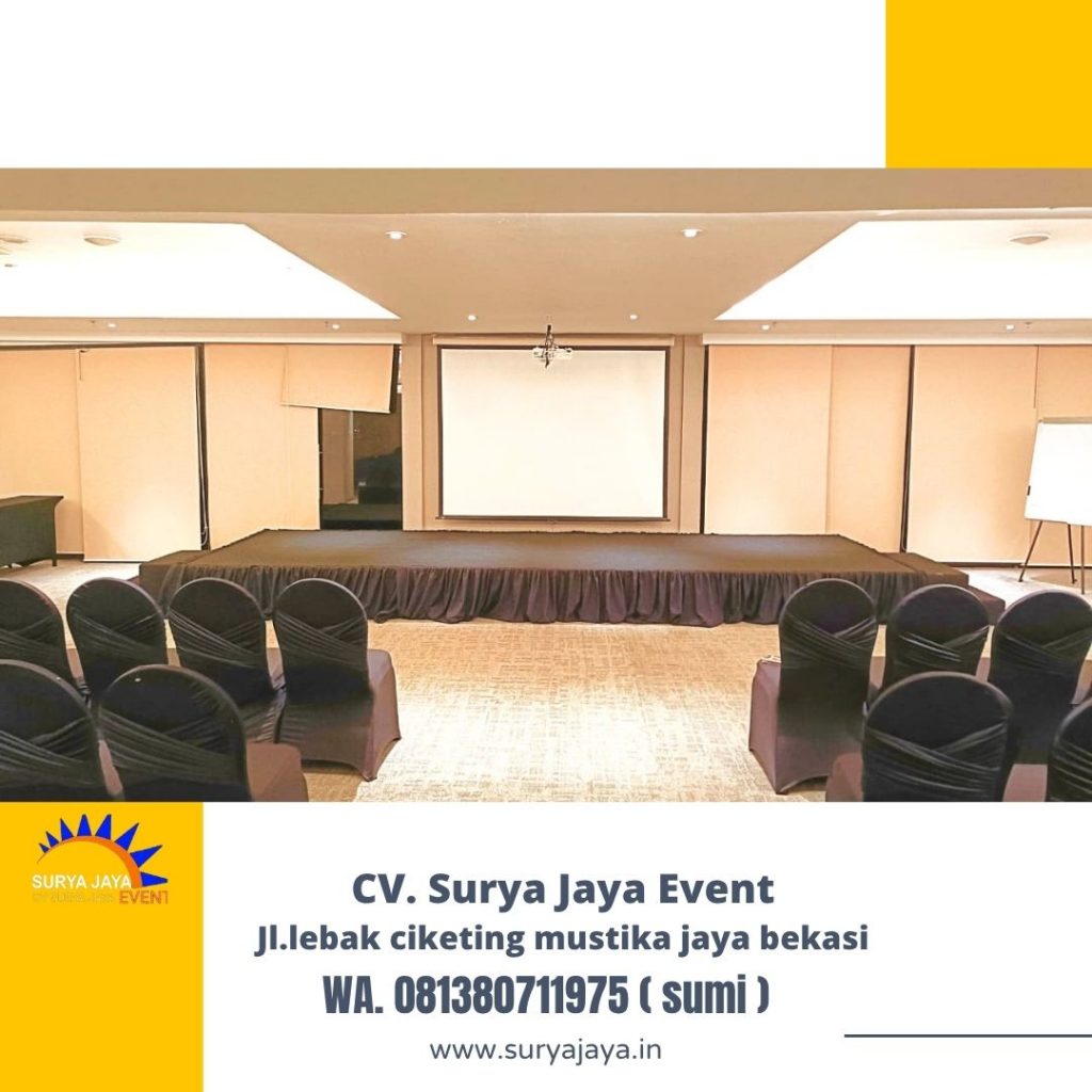 Sewa Panggung 6x2 Karpet Hitam Event Swisbell Hotel Jakarta