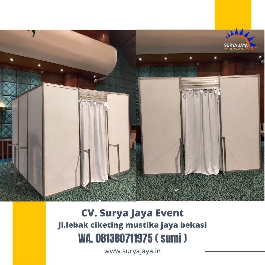 Sewa Partisi Ruangan Pintu Gorden Putih Jakarta