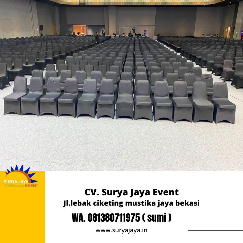 Rental Kursi Futura Sarung Kursi Ketat Hitam Event Agora Thamrin Nine Jakpus