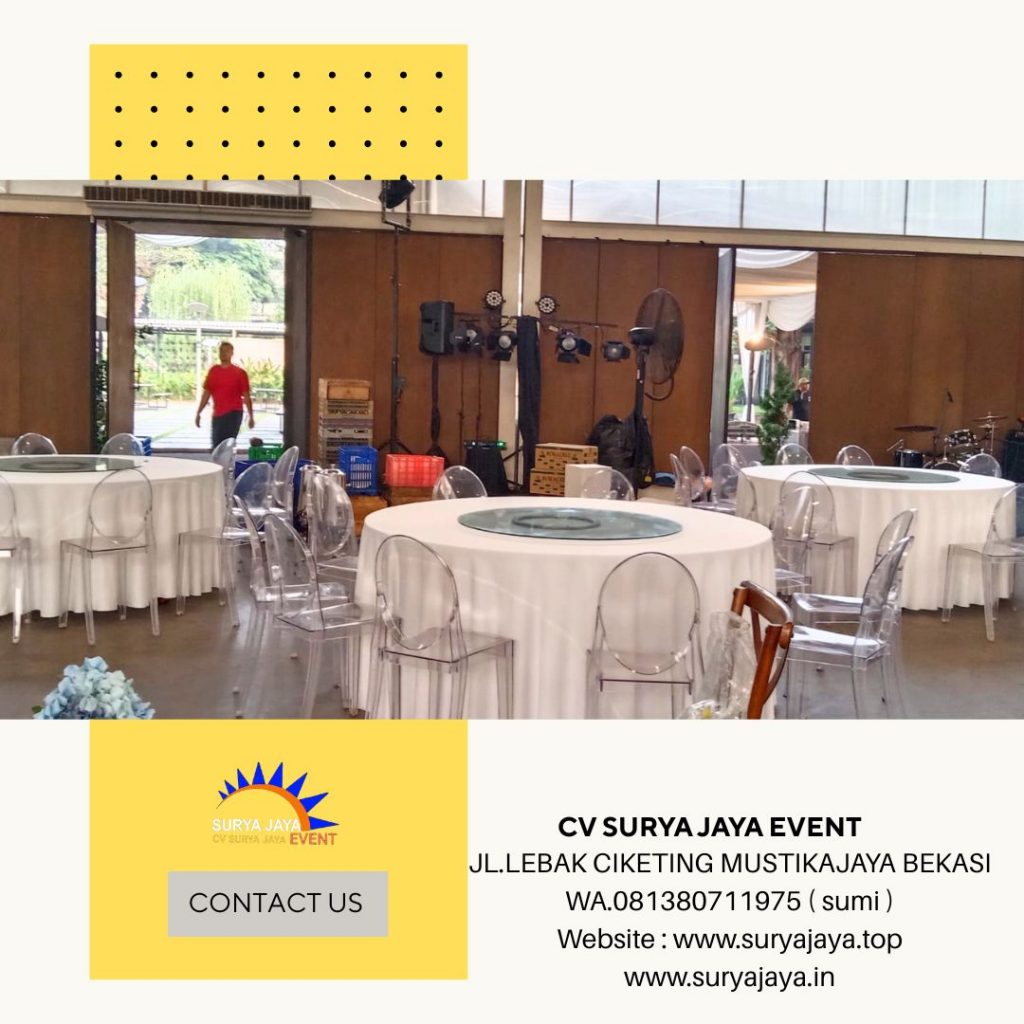 Rental ROUND TABLE dan LAZY SUZZANE Tangerang