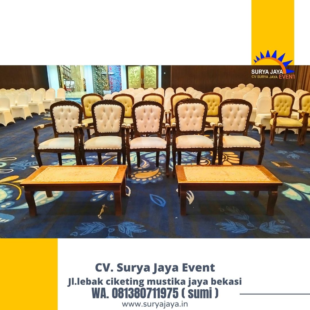 Sewa Arm Chairs VIP Kayu Di Jakarta Bebas Ongkir