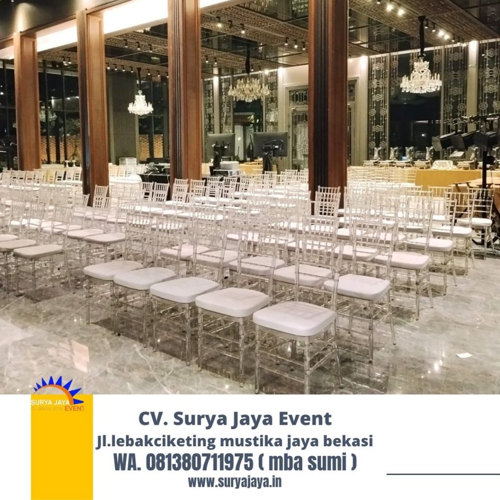 Sewa Kursi Tiffany Acrylic Area Jakarta