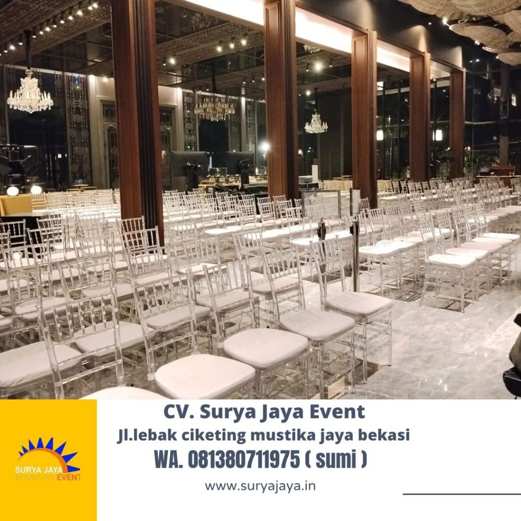 Sewa Kursi Tiffany Acrylic Area Jakarta