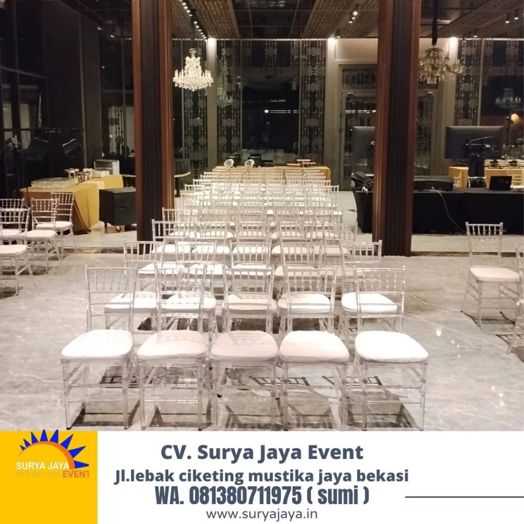 Sewa Kursi Tiffany Acrylic Area Jakarta