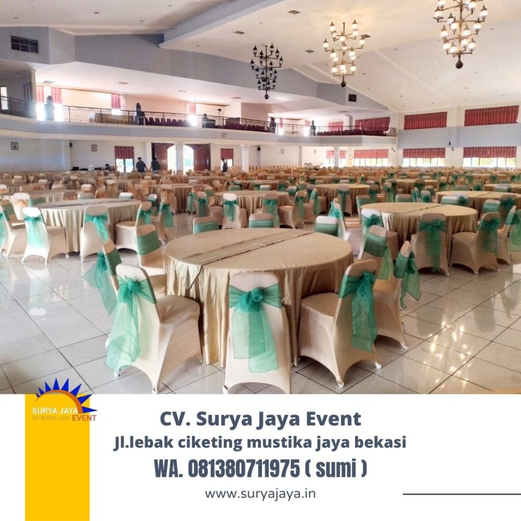 Sewa Round Table Dan Kursi Futura Cover Gold Di Jakarta Timur
