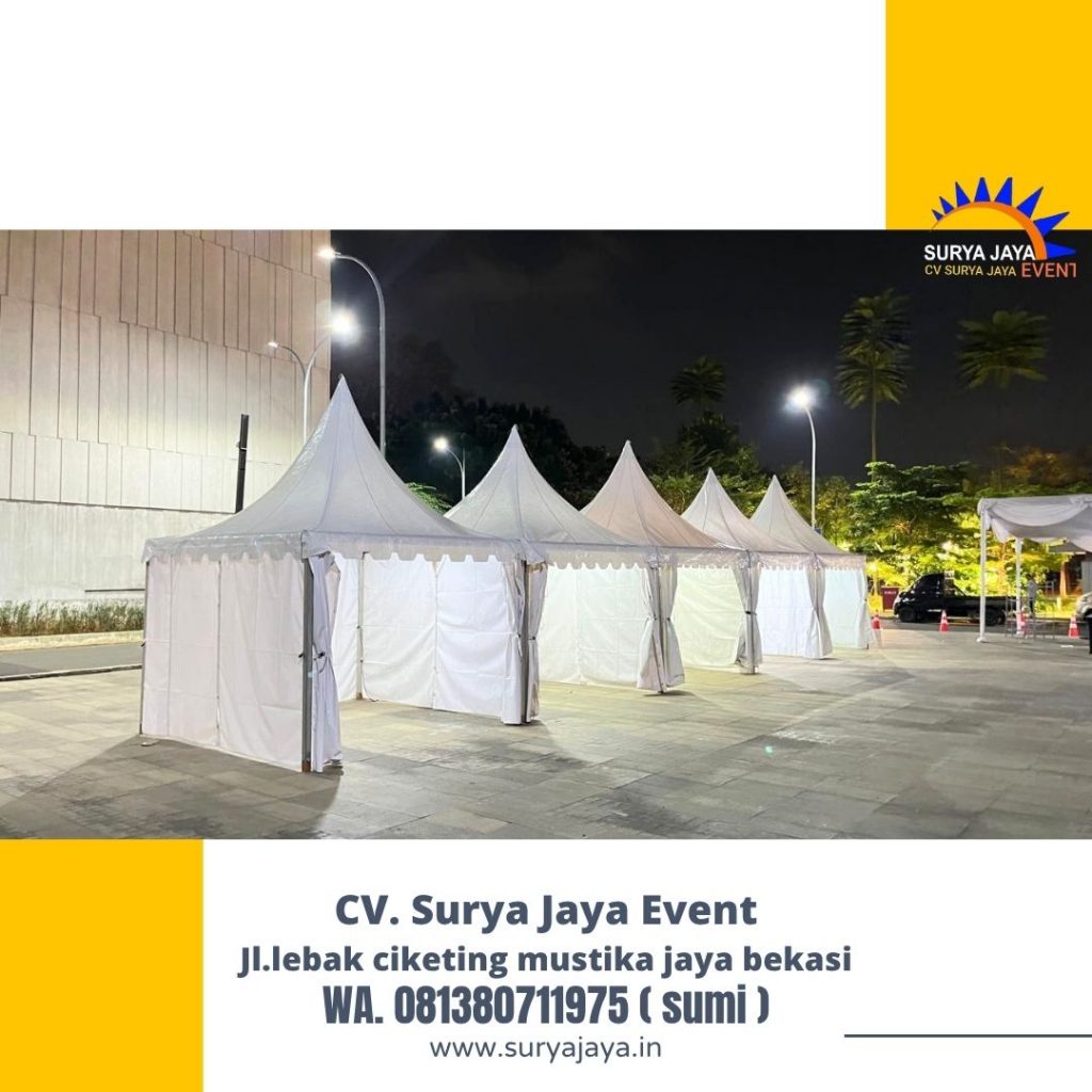 Sewa Tenda Kerucut Dan Meja Bangku Taman Di Jakarta