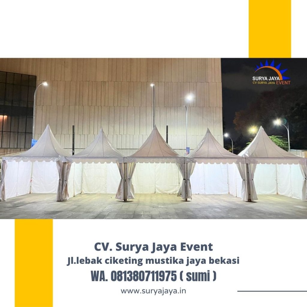 Sewa Tenda Kerucut Dan Meja Bangku Taman Di Jakarta