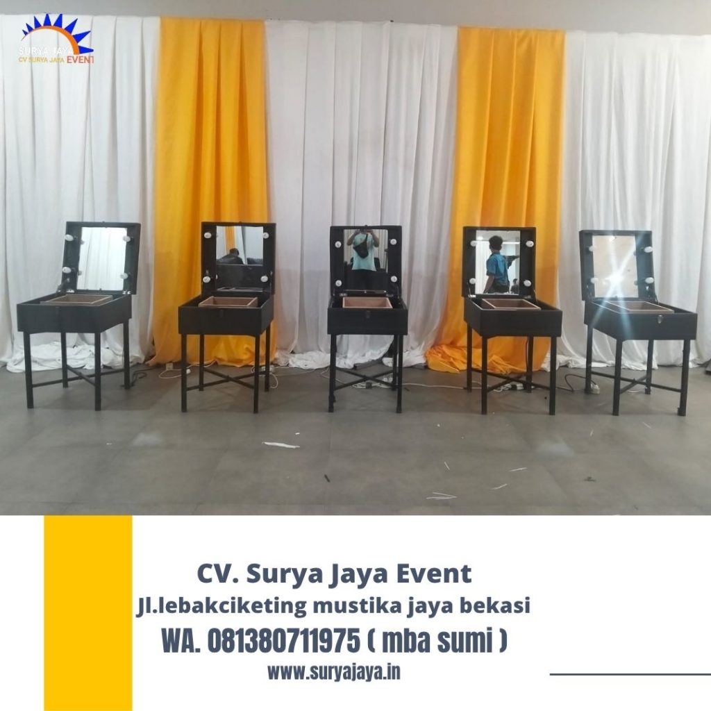Rental Cermin Rias Portable Hitam Area Jakarta