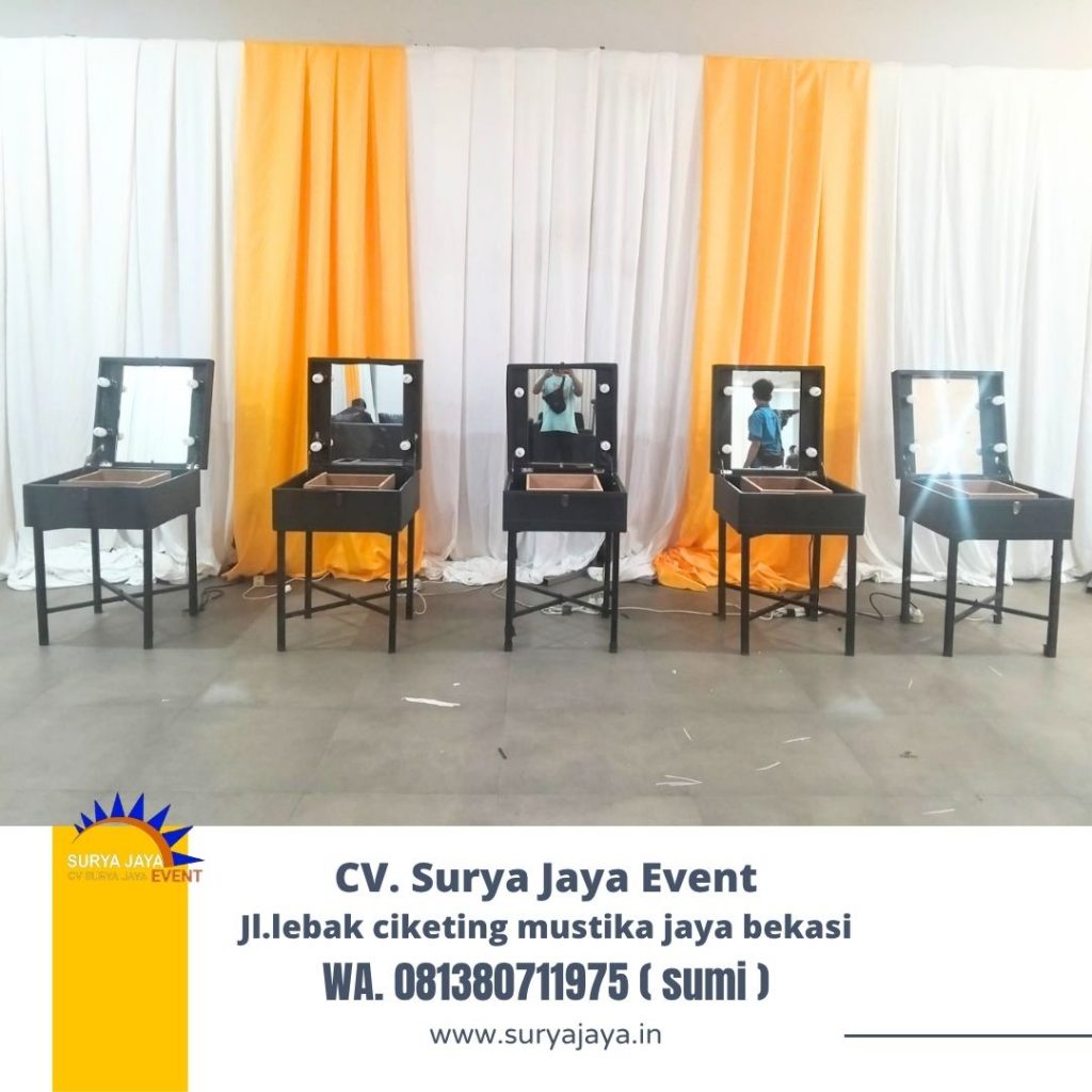 Rental Cermin Rias Portable Hitam Area Jakarta