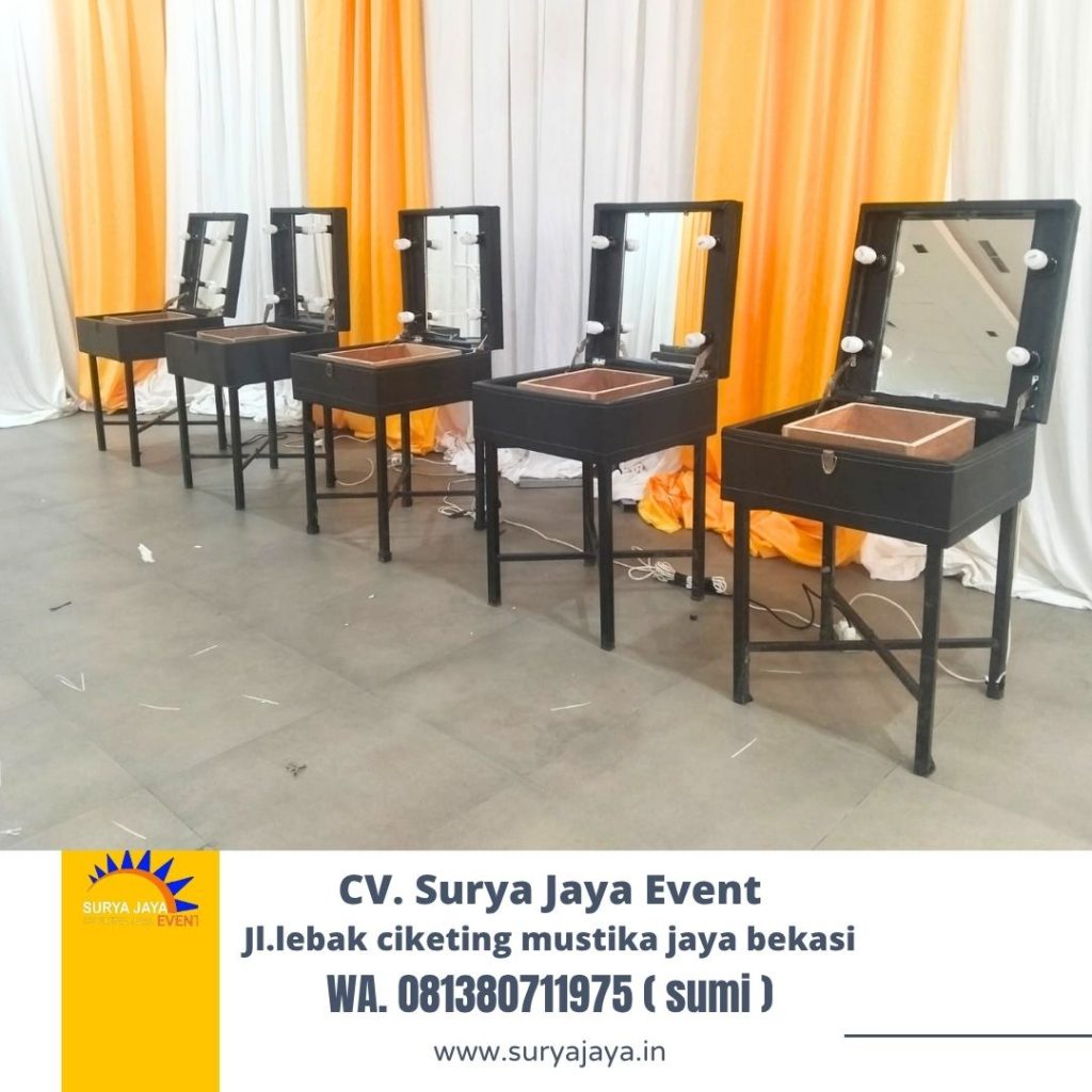 Rental Cermin Rias Portable Hitam Area Jakarta