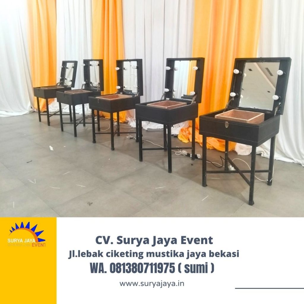 Rental Cermin Rias Portable Hitam Area Jakarta